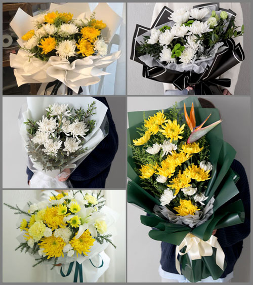广东揭阳市普宁市军埠镇笔架山村白事花束代送